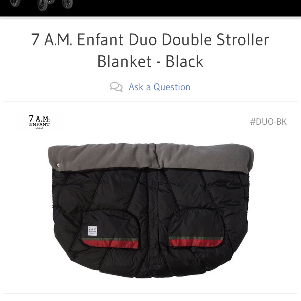 7 am double stroller blanket